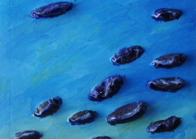Tiefe, Öl auf Leinwand, 80 x 80 cm, 2011
